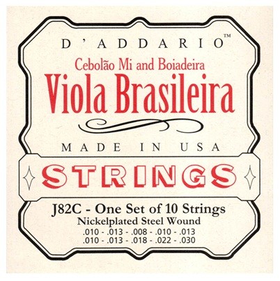 Encordoamento D'Addario J82C para Viola Brasileira