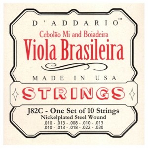 Encordoamento D'Addario J82C para Viola Brasileira